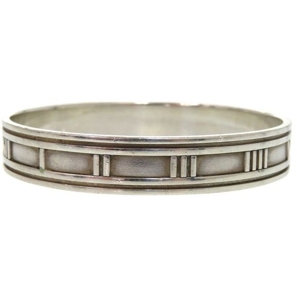 Tiffany & Co Atlas Cuff Bangle Bracelet 925 Silver 1195 Tiffany & Co - Picture 5 of 9